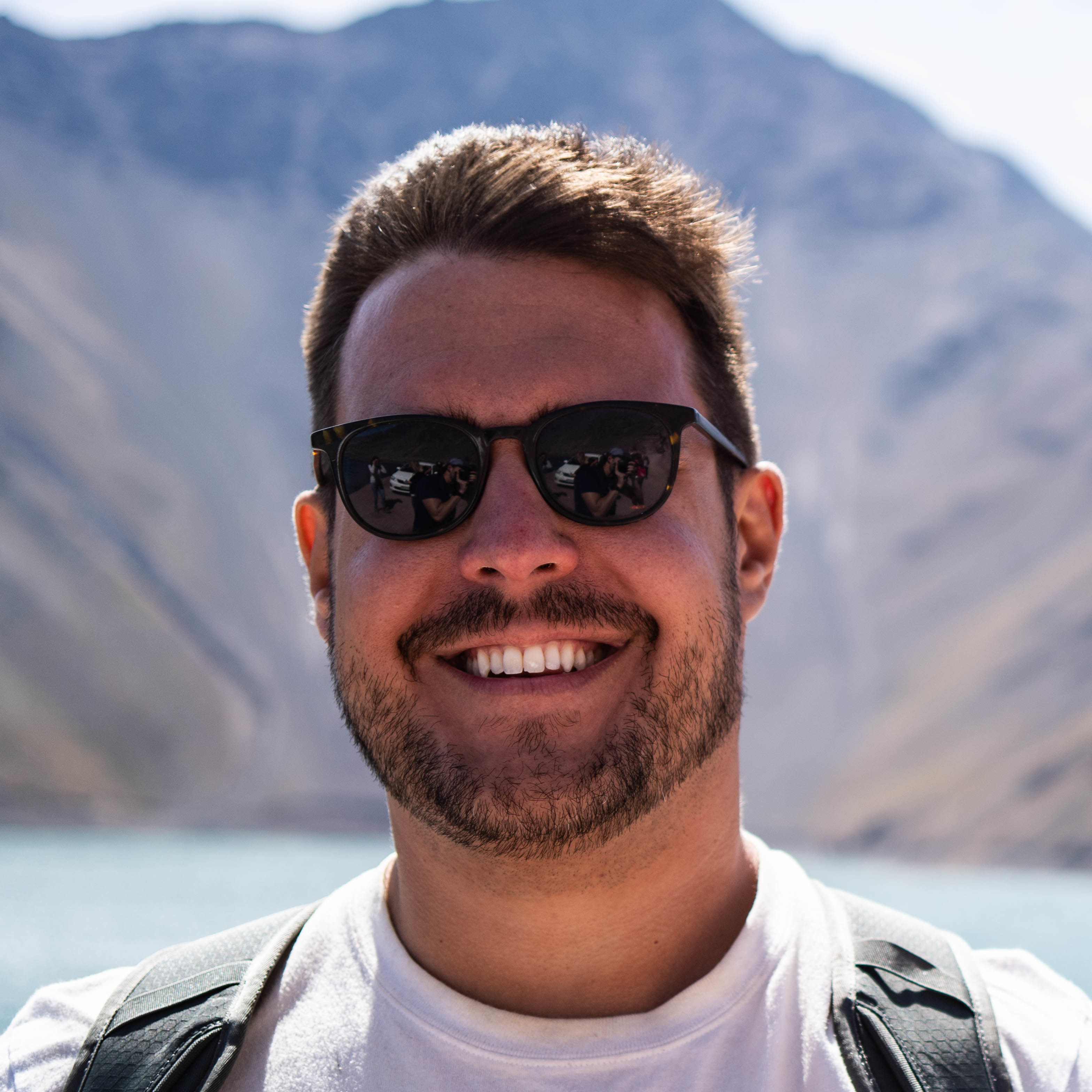 Tim Martin with cool sunglasses on